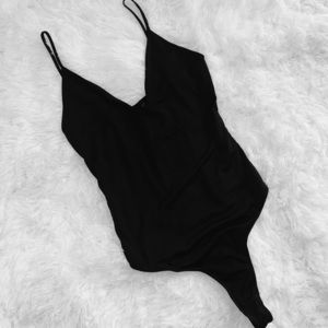 Black one piece bodysuit